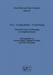 Festschrift Kreuzer